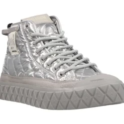 Bottines*Palladium Palla Ace Re Quilt Silver